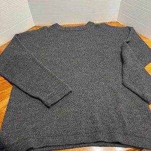 Men's Gray Pure Alpaca Wool Sweater